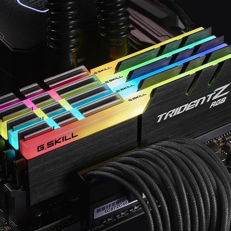 رم کامپیوتر G.SKILL TridentZ RGB DDR4 64GB 2400MHz CL15 Quad