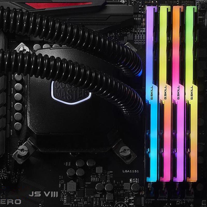 رم کامپیوتر G.SKILL TridentZ RGB DDR4 64GB 2400MHz CL15 Quad