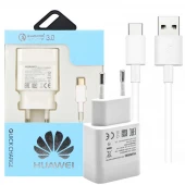 شارژر دیواری Huawei Quick charge + کابل Type-C