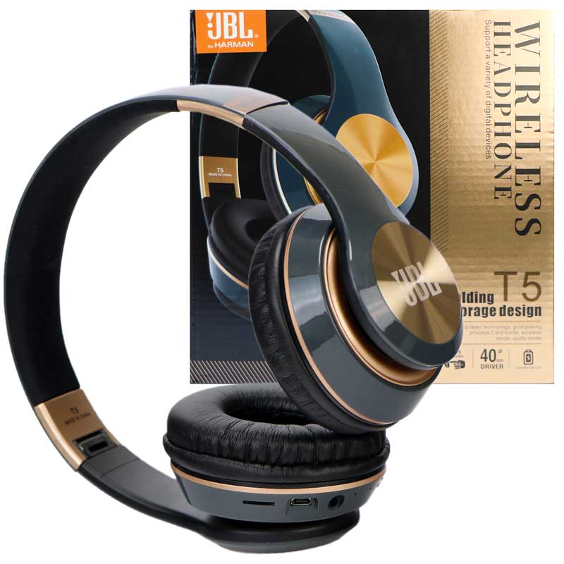 هدفون بلوتوثی و رم خور JBL T5