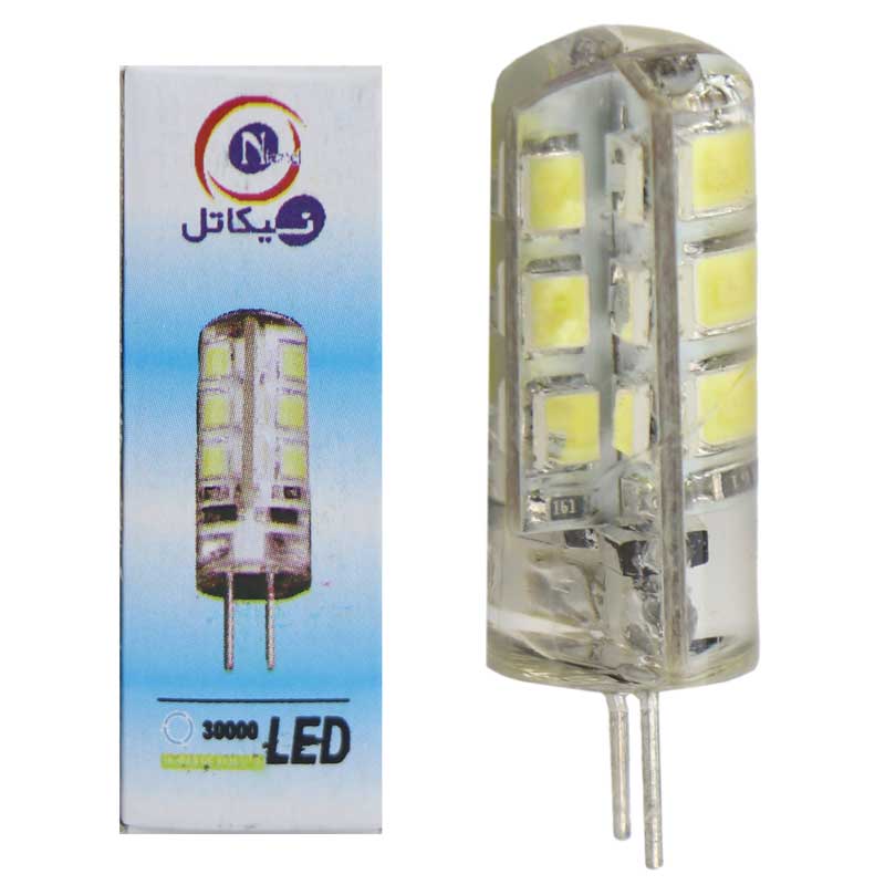 لامپ سوزنی نیکاتل 12V مهتابی پایه G4