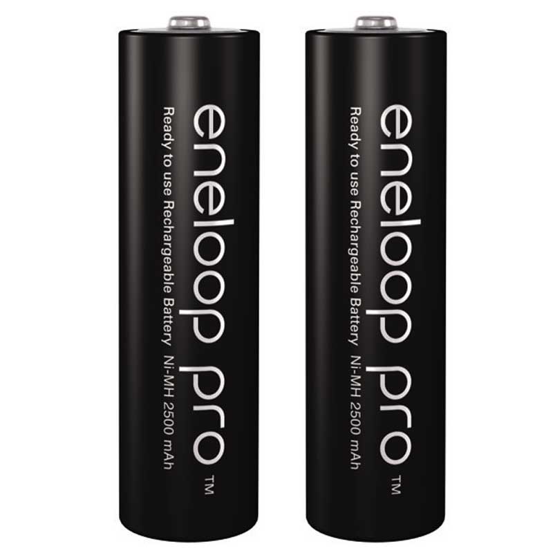 باتری دوتایی قلمی شارژی Panasonic Eneloop BK-3HCDE AA 2500mAh