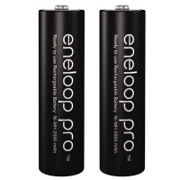 باتری دوتایی قلمی شارژی Panasonic Eneloop BK-3HCDE AA 2500mAh