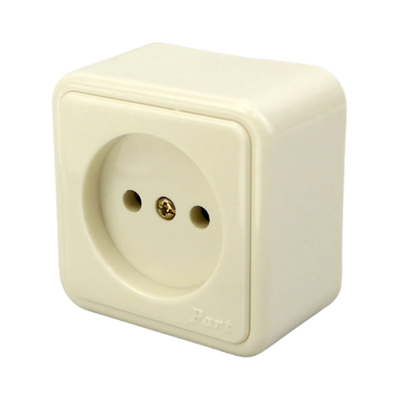 پریز روکار بدون ارت پارت الکتریک Part Electric PE105