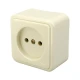 پریز روکار بدون ارت پارت الکتریک Part Electric PE105