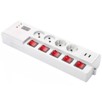 محافظ دیجیتال USB دار پارت الکتریک با کابل 5 متری مدل PE5205