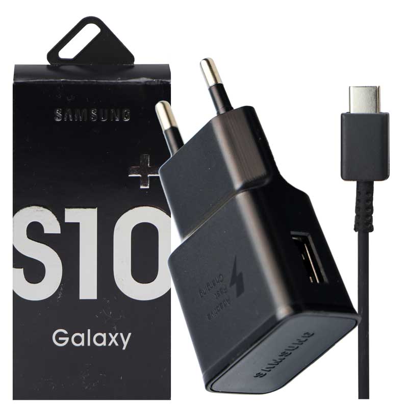 شارژر دیواری سامسونگ S10 Plus 2A + کابل تایپ سی