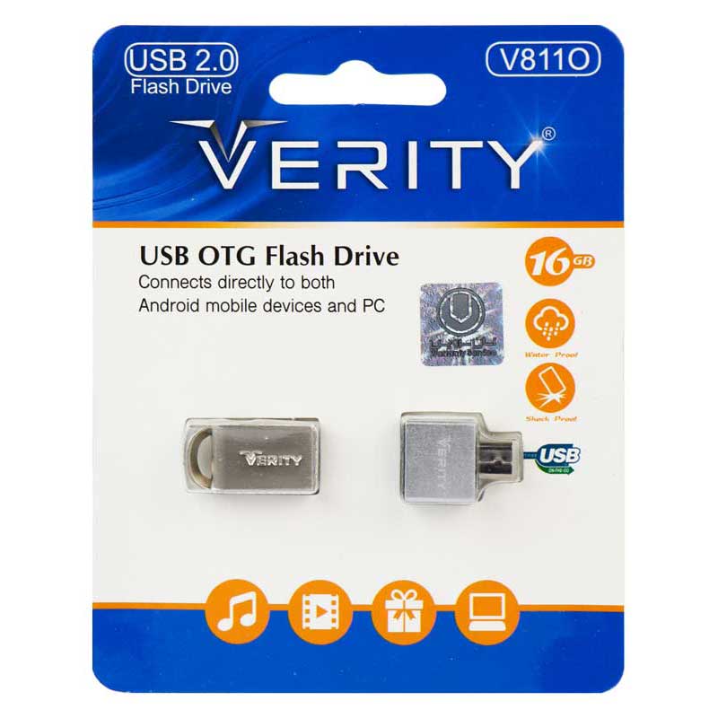 فلش 16 گیگ وریتی VERITY V811O + تبدیل OTG