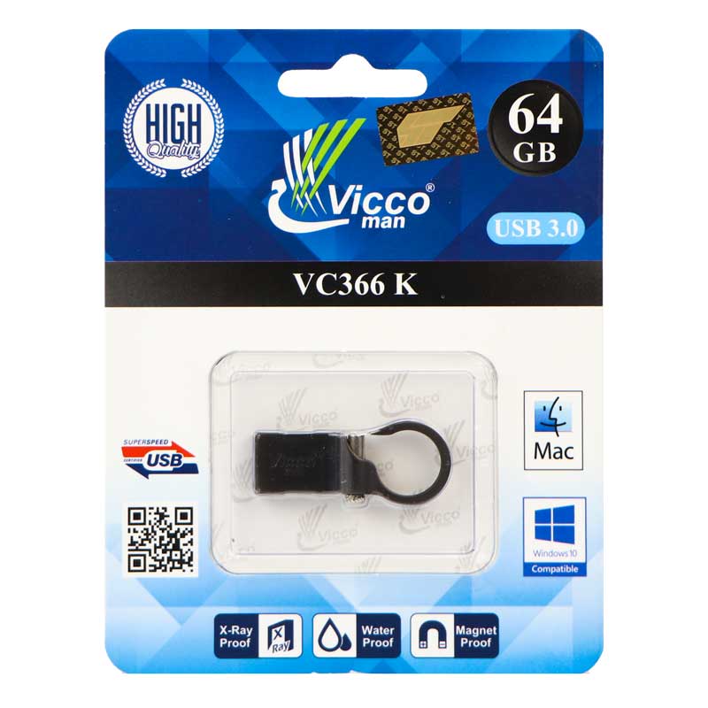 فلش 64 گیگ ویکومن Vicco VC366 USB3.0