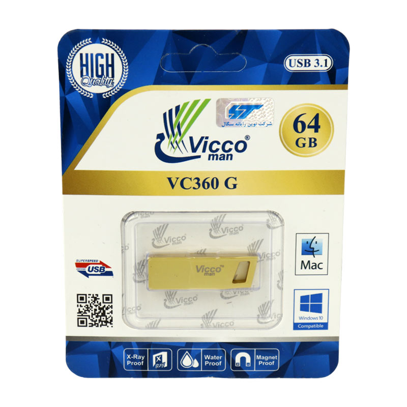 فلش 64 گیگ ViccoMan VC360 USB3.1