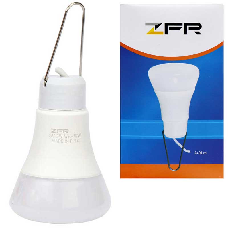 لامپ ZFR USB 3W کلید دار
