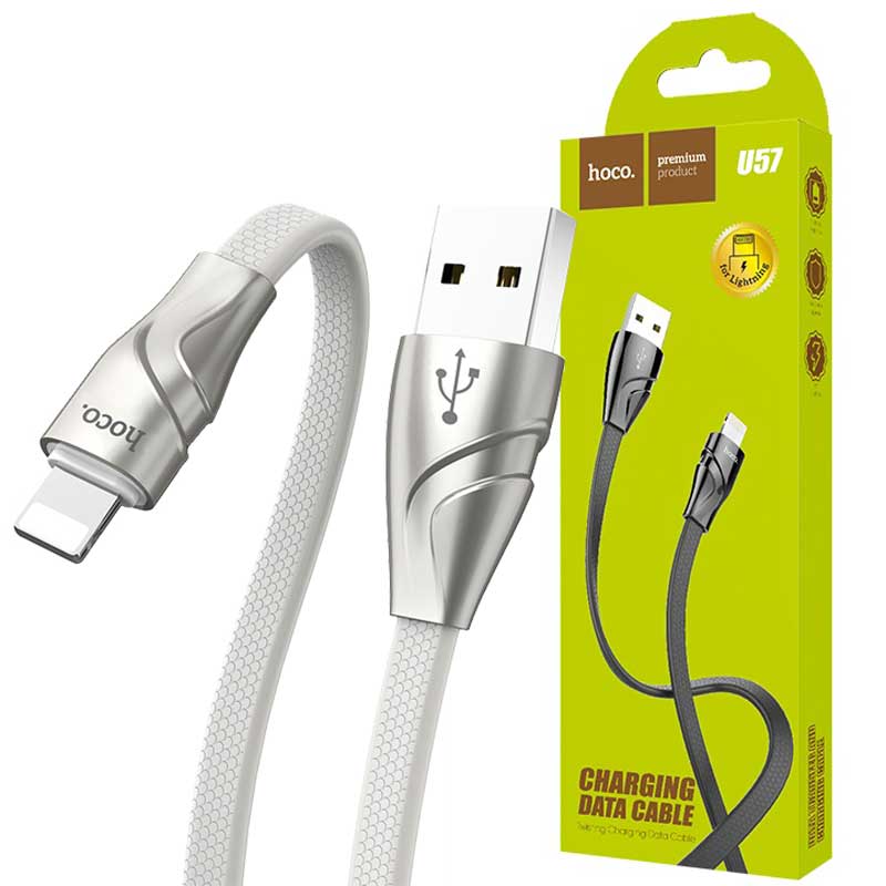 کابل آیفونی هوکو Hoco U57 Twisting 1.2m (گارانتی 6 ماهه)