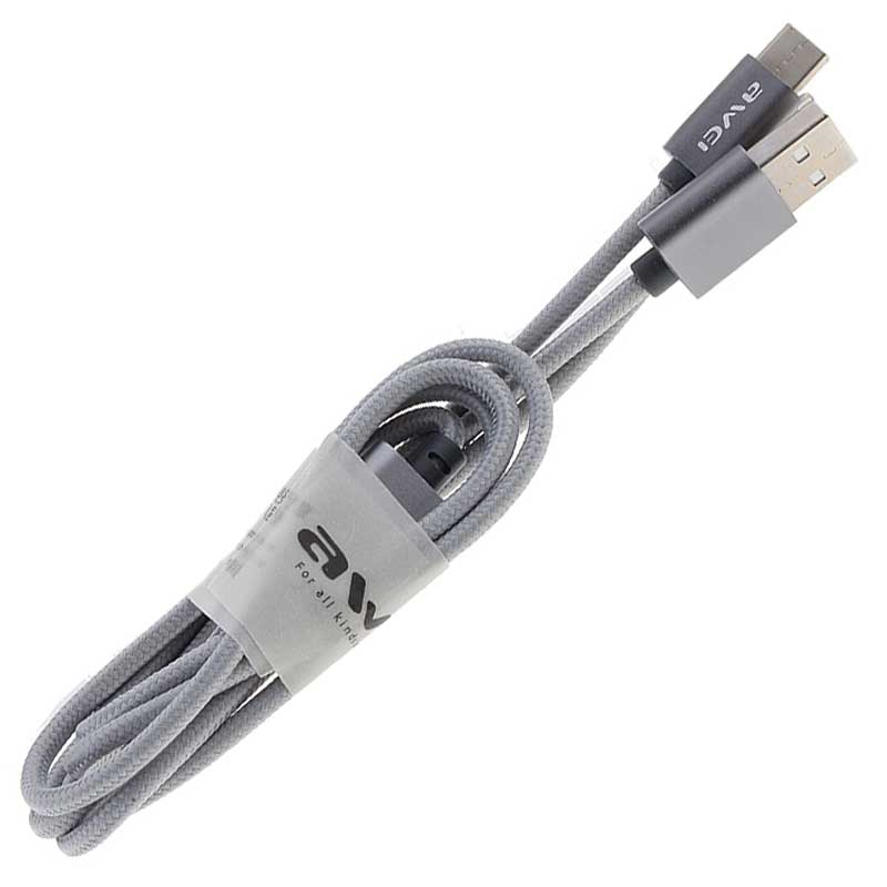 کابل کنفی 2 سر Awei CL-984 Lightning/Type-C 1m