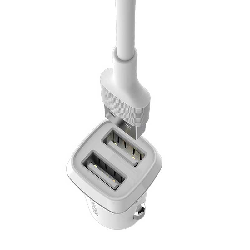 شارژر فندکی Borofone BZ2 set + کابل آیفونی