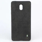 قاب چرمی طرح گوزن Nokia 1 Plus مشکی