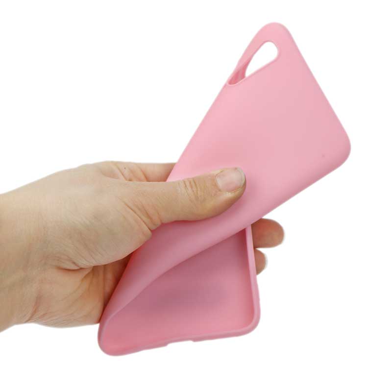 قاب رنگی ژله ای Samsung A70 صورتی