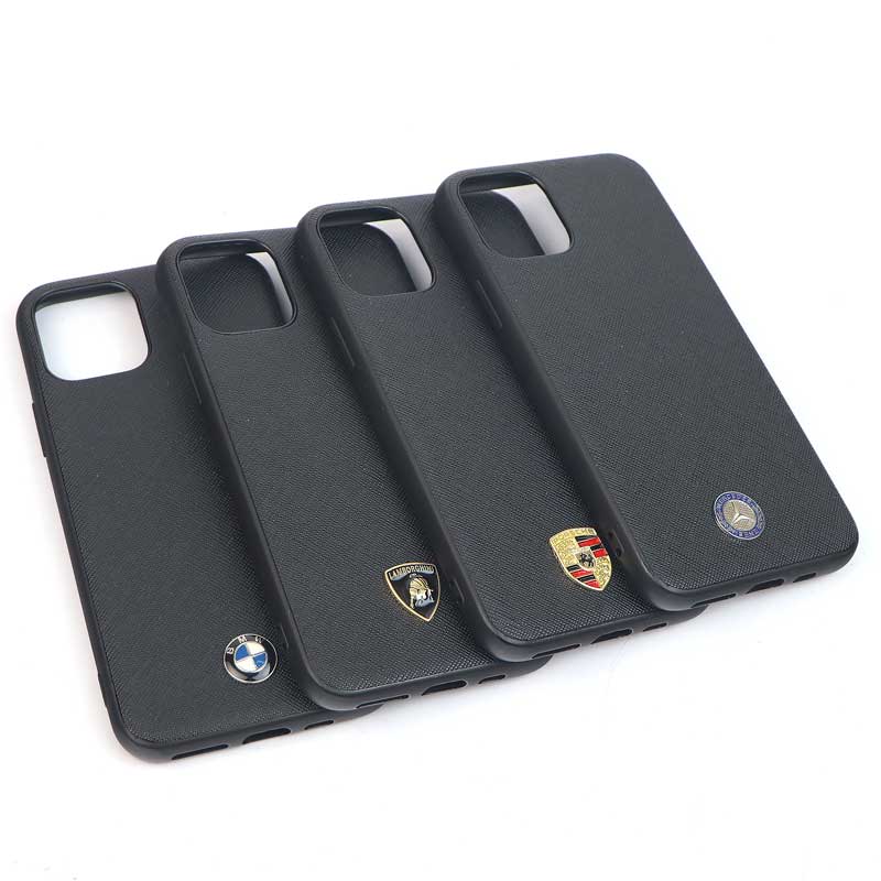 قاب چرمی سوزنی لوگوی ماشین iPhone 11 Pro