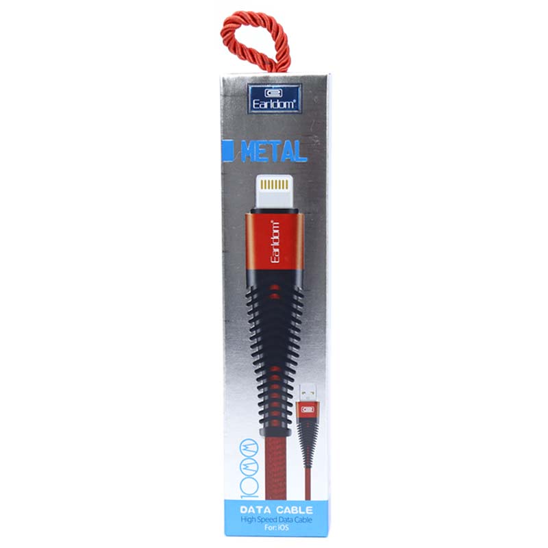کابل آیفونی Earldom EC-060i 1m روکش دار