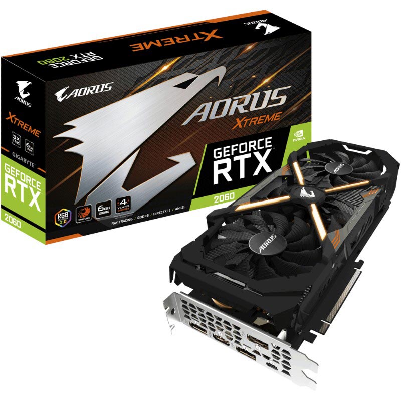 کارت گرافیک GIGABYTE AORUS GEFORCE RTX 2060 XTREME 6GB GDDR6 rev 2.0