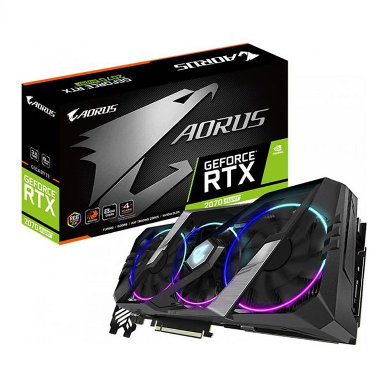 کارت گرافیک GIGABYTE AORUS GEFORCE RTX 2070 SUPER 8GB GDDR6
