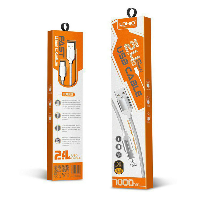 کابل کنفی LDNIO LS391 1m Type-C