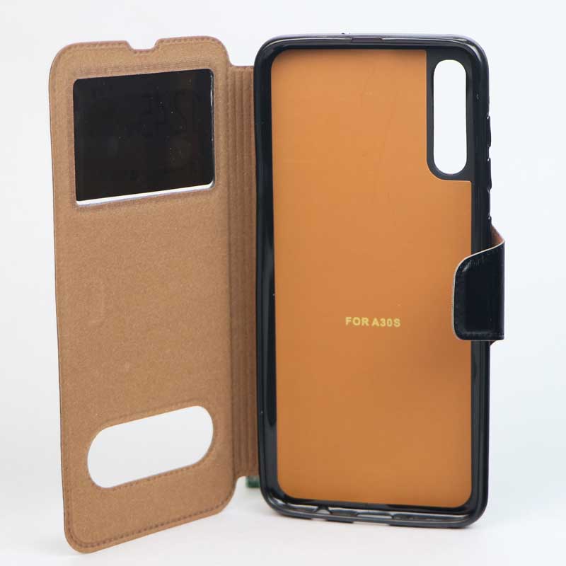 کیف چرمی سامسونگ A30s مشکی