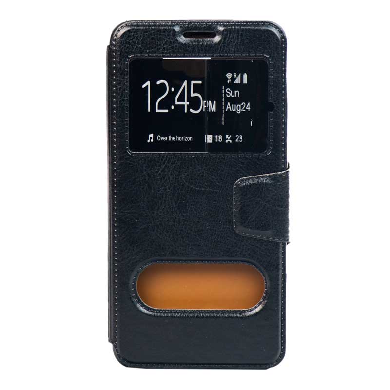 کیف چرمی سامسونگ J7 Prime مشکی