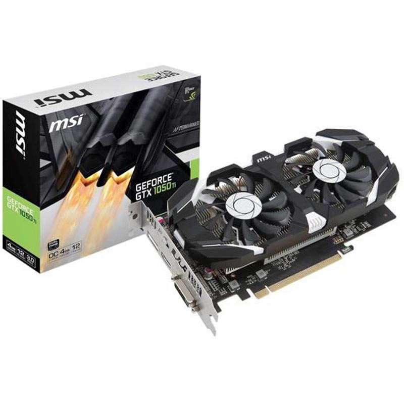 کارت گرافیک MSI GEFORCE GTX 1050 TI 4GB OC GDDR5