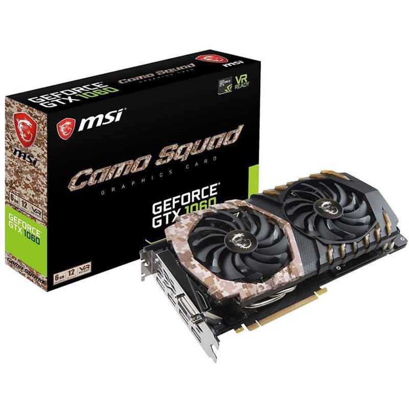 کارت گرافیک MSI GEFORCE GTX1060 CAMO SQUAD 6GB GDDR5