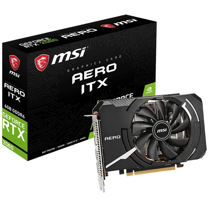 کارت گرافیک MSI GEFORCE RTX2060 AERO ITX 6GB GDDR6