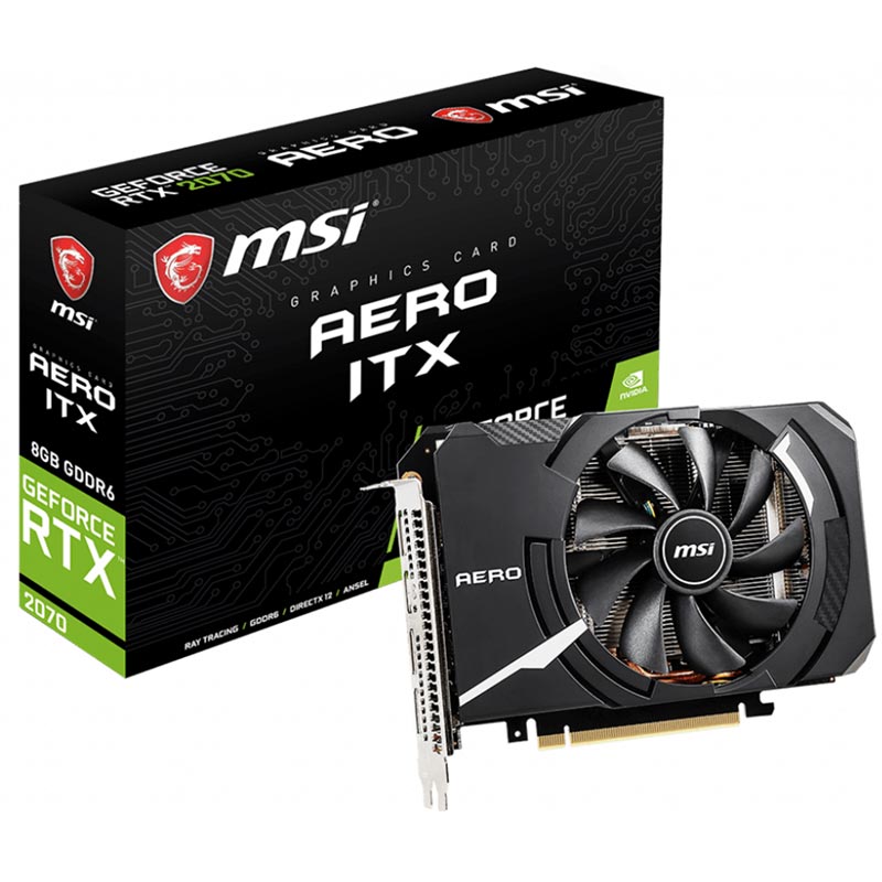 کارت گرافیک MSI GEFORCE RTX2070 AERO ITX 8GB GDDR6