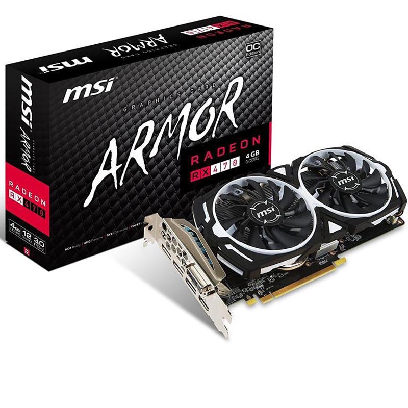 کارت گرافیک MSI RADEON RX470 ARMOR 4GB OC GDDR5