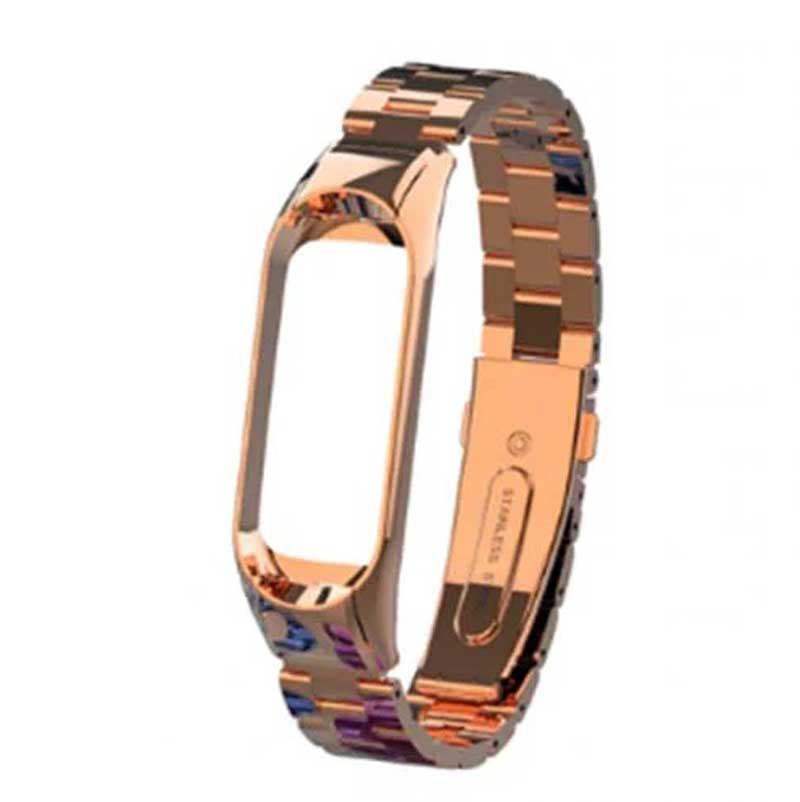 بند فلزی دستبند سلامتی Mi Band 3 / 4 3Bead