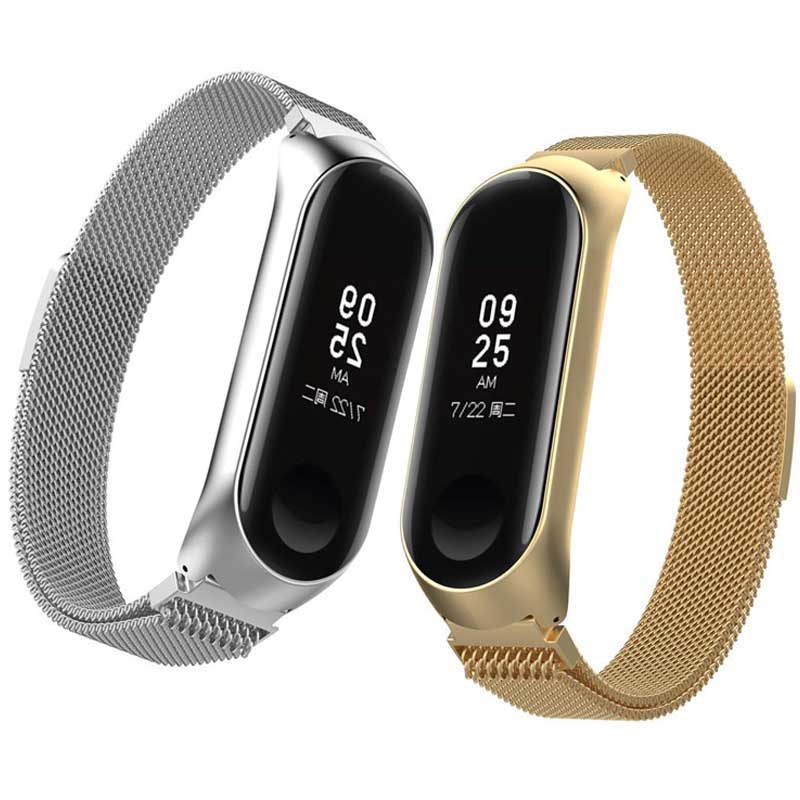 بند فلزی دستبند سلامتی Mi Band 3 / 4 Milanese