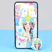 قاب + پاپ سوکت Samsung A10 کد12