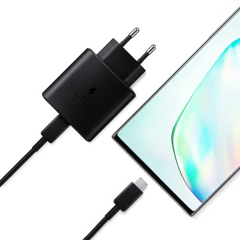 شارژر دیواری فست شارژ اورجینال Samsung Note 10 3A PD 25W + کابل Type-C