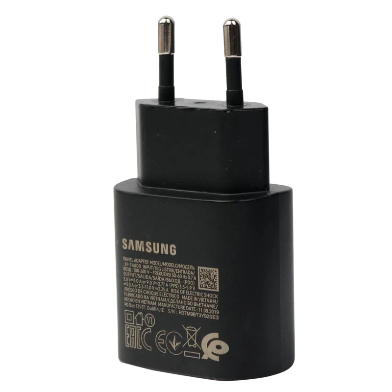 شارژر دیواری فست شارژ اورجینال Samsung Note 10 3A PD 25W + کابل Type-C