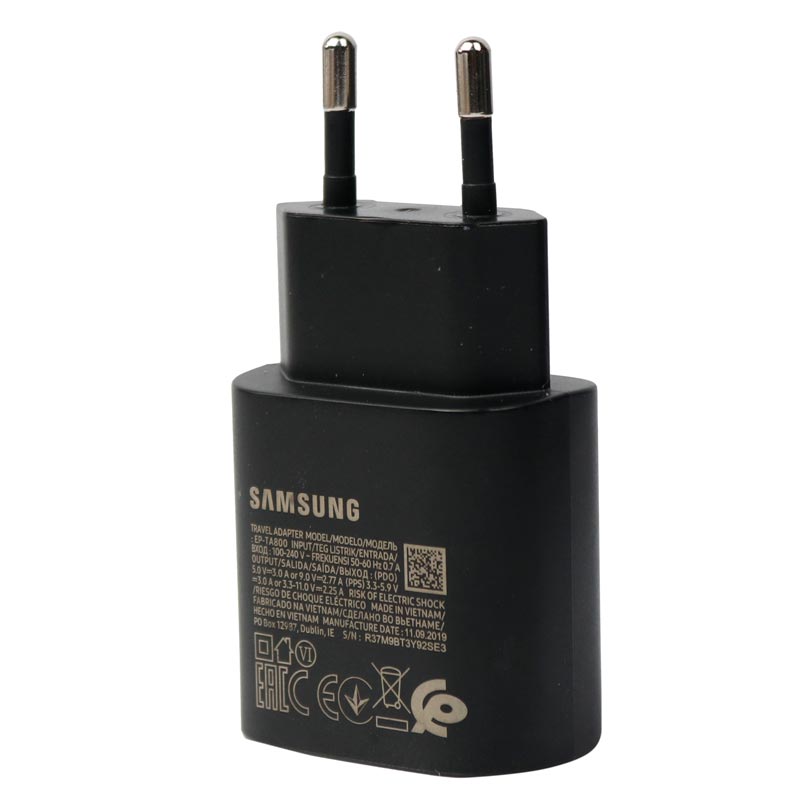 شارژر دیواری فست شارژ اورجینال Samsung Note 10 3A PD 25W + کابل Type-C