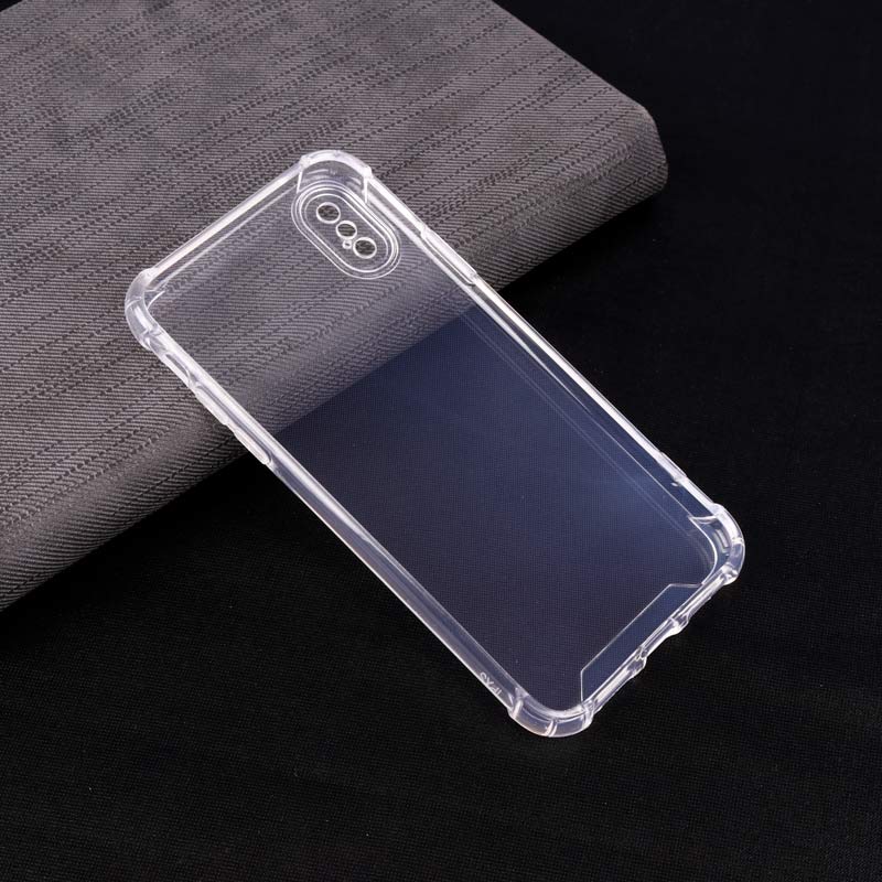 قاب ژله ای ضربه گیر بی رنگ محافظ لنزدار iPhone X/XS
