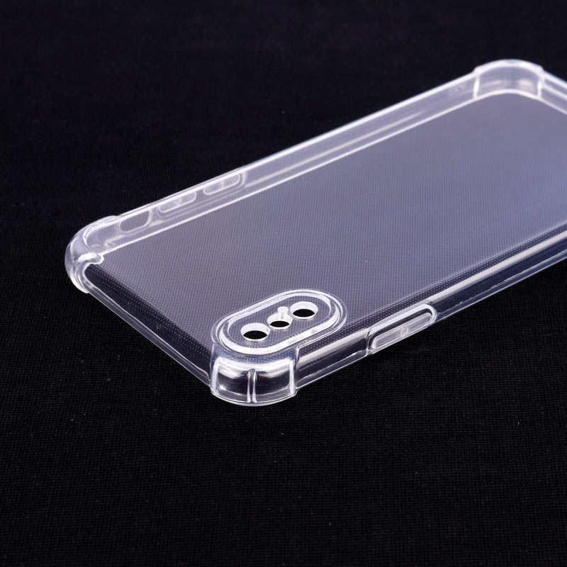 قاب ژله ای ضربه گیر بی رنگ محافظ لنزدار iPhone X/XS