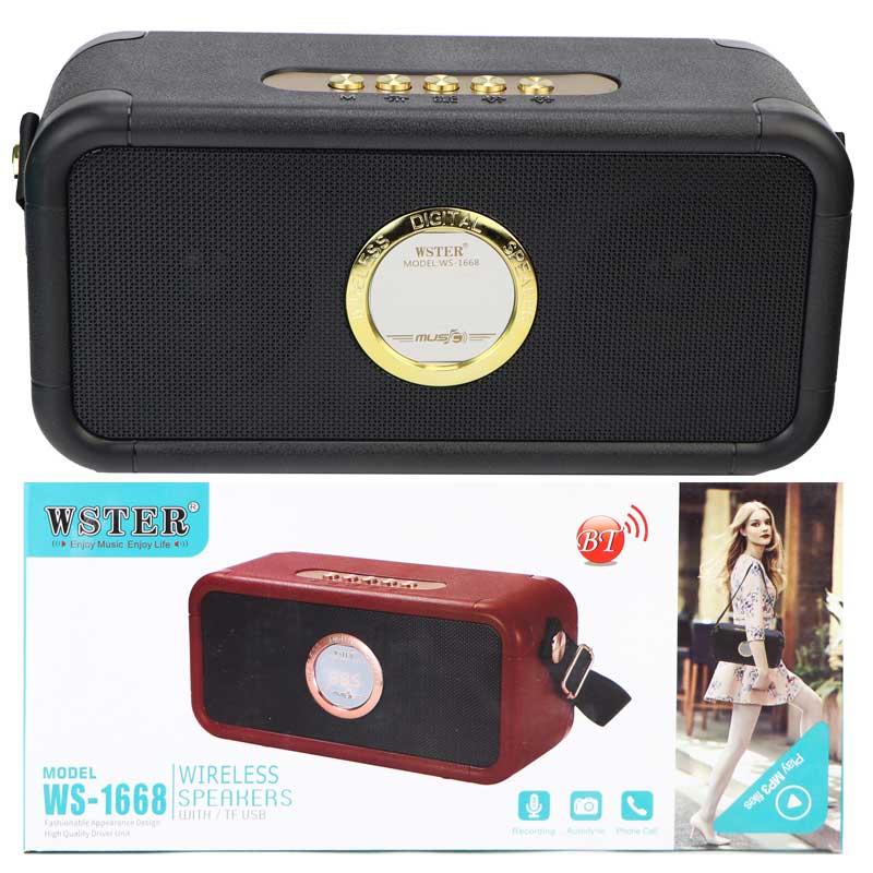 اسپیکر بلوتوثی رم و فلش خور WSTER WS-1668