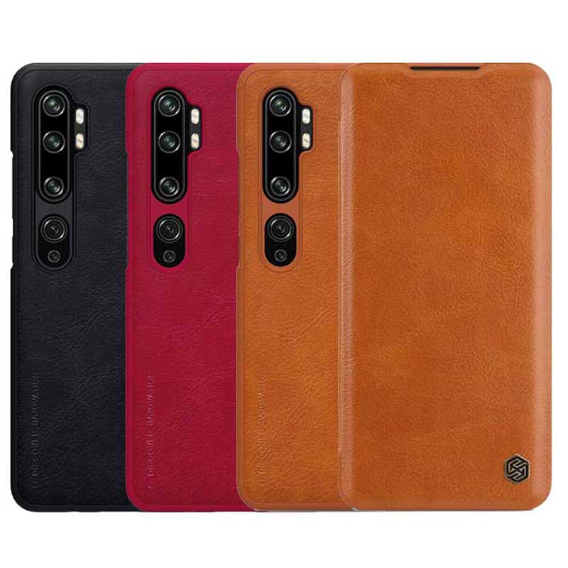 کیف چرمی اورجینال QIN نیلکین XIAOMI Mi Note 10