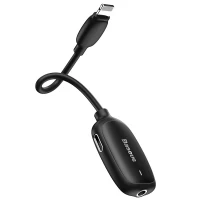 مبدل 1 به 2 لایتنینگ به AUX و لایتنینگ Baseus CALL51-01