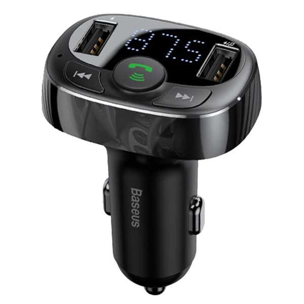 شارژر فندکی Baseus S-09A T-Typed 3.4A + اف ام پلیر