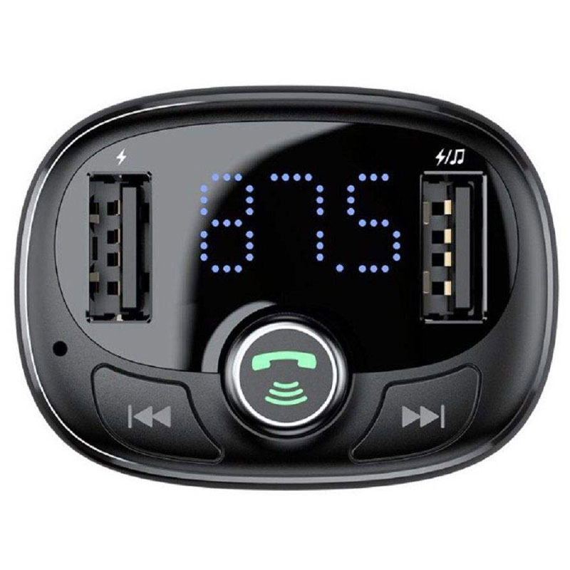 شارژر فندکی Baseus S-09A T-Typed 3.4A + اف ام پلیر