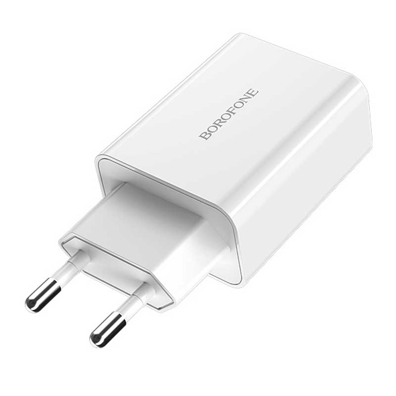 شارژر فست شارژ Borofone BA21A QC3 + کابل میکرو یو اس بی