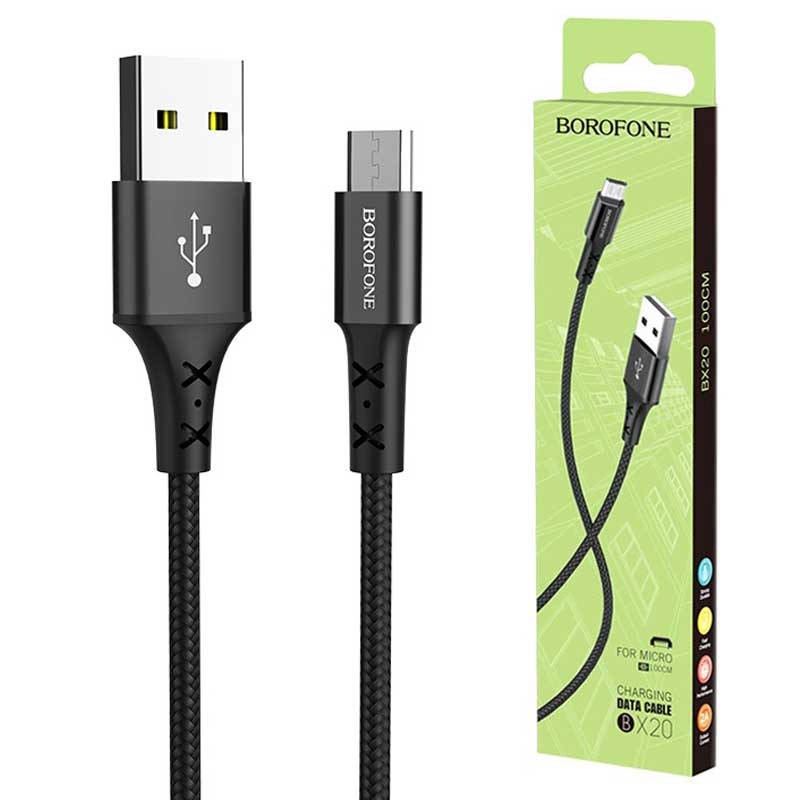 کابل میکرو یو اس بی Borofone BX20 1m (گارانتی 6 ماهه)