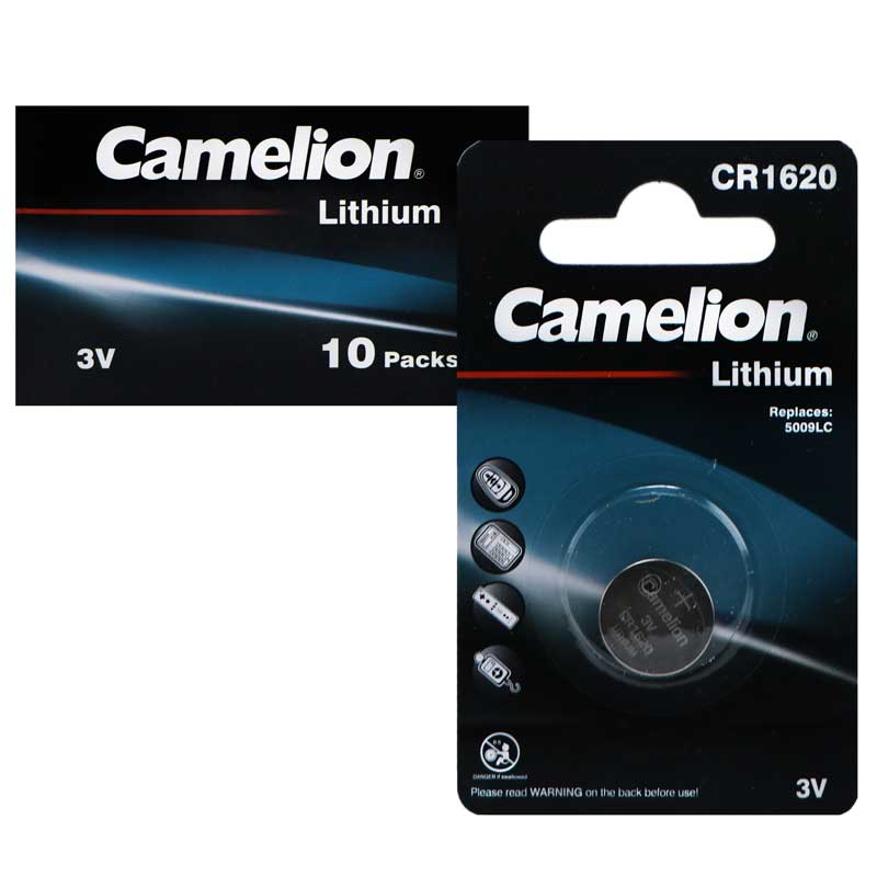 باتری سکه ای Camelion Lithium CR1620 بسته 10 عددی