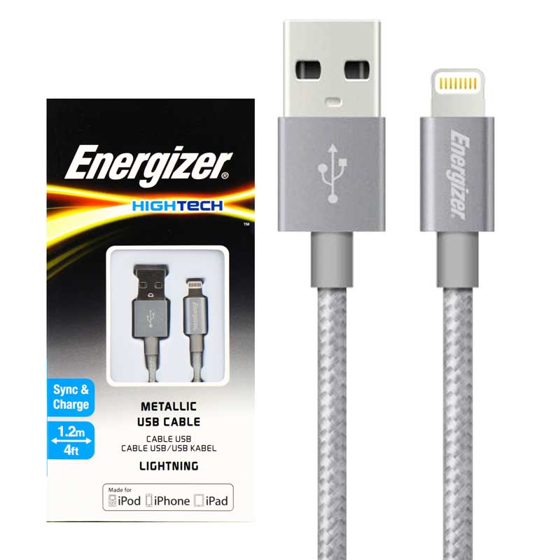 کابل کنفی آیفونی Energizer Hightech C13UBLIGGY4 1.2m