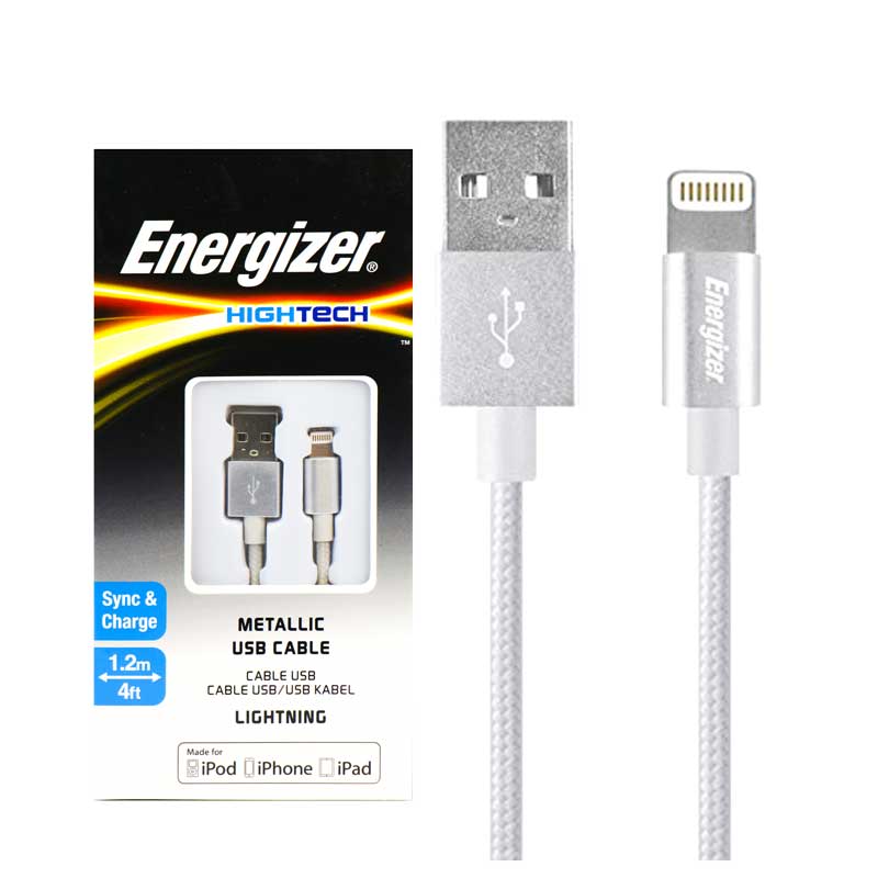 کابل کنفی آیفونی Energizer Hightech C13UBLIGSL4 1.2m